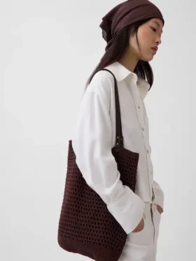 Heklet totebag