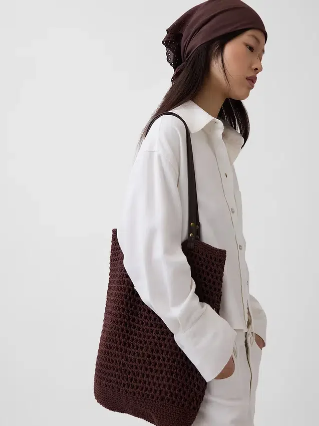 Heklet totebag