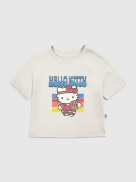 Hello Kitty-T-skjorte med basketballmotiv for småbarn