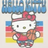 Hello Kitty-T-skjorte med basketballmotiv for småbarn