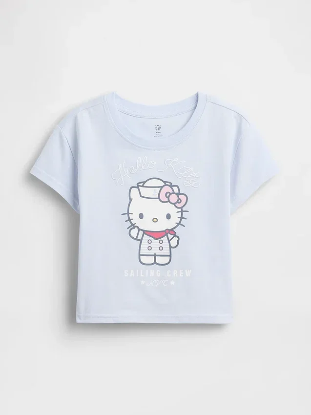 Hello Kitty-T-skjorte med grafisk trykk for småbarn