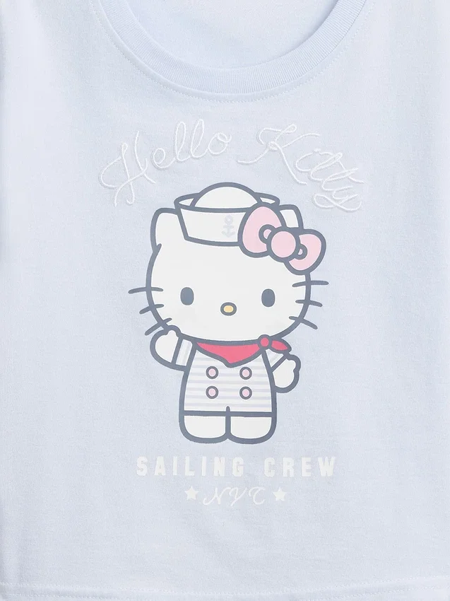 Hello Kitty-T-skjorte med grafisk trykk for småbarn