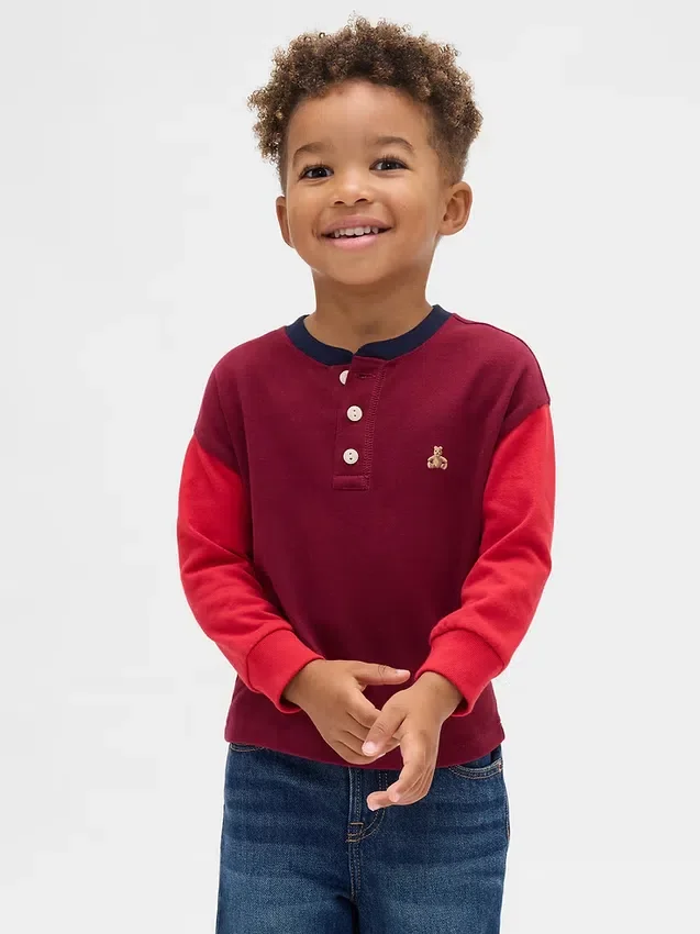 Henley-skjorte for Baby og Småbarn