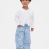 Hestesko-Jeans med sløyfe for Baby og Småbarn