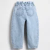 Hestesko-Jeans med sløyfe for Baby og Småbarn