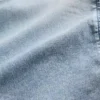 Hettegenser i strikket denim med glidelås for barn