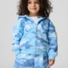 Hettegenser med glidelås i Vintagesoft-kamuflasje for Baby og Småbarn