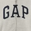 Hettegenser med glidelås og Vintagesoft-logo for barn