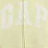 Hettegenser med glidelås og Vintagesoft-logo for barn