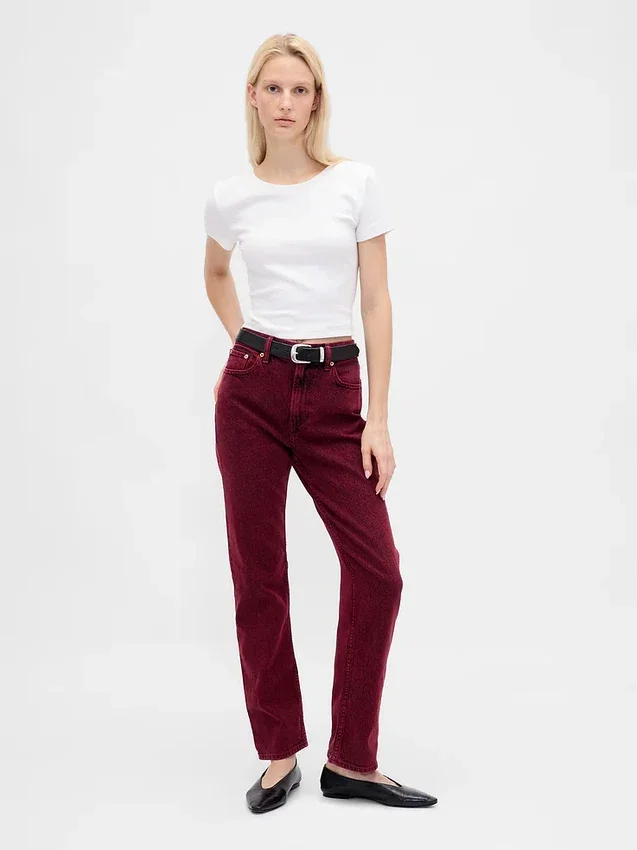 High Rise '90S Slim Straight Jeans