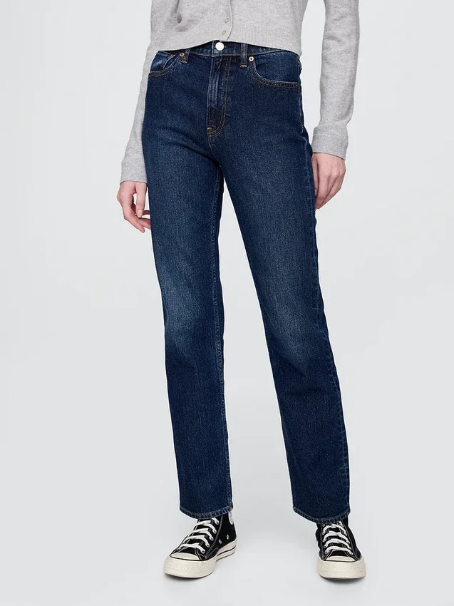 High Rise '90S Slim Straight Jeans