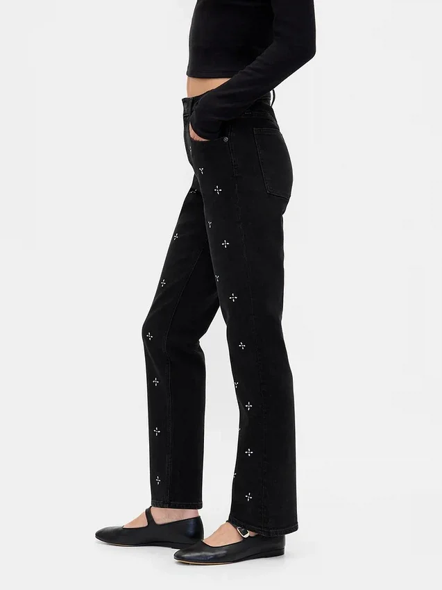 High Rise '90S Slim Straight Jeans