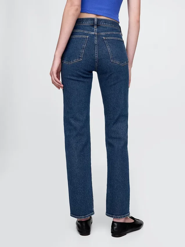 High Rise '90S Slim Straight Jeans