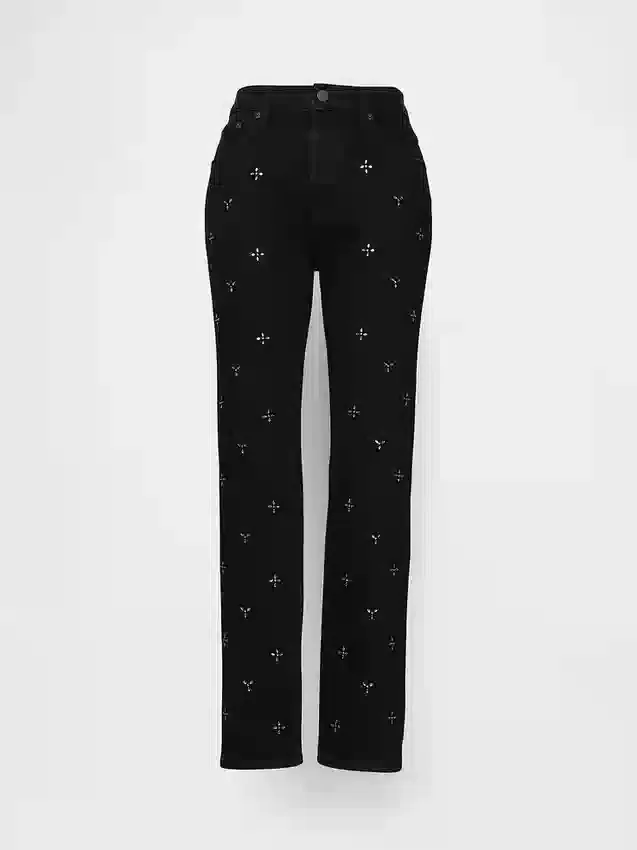 High Rise '90S Slim Straight Jeans