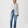 High Rise Cheeky Straight Jeans