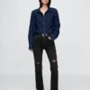 High Rise Cheeky Straight Jeans