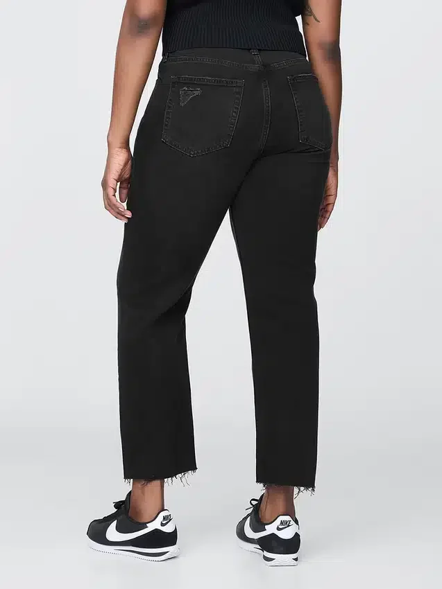 High Rise Cheeky Straight Jeans