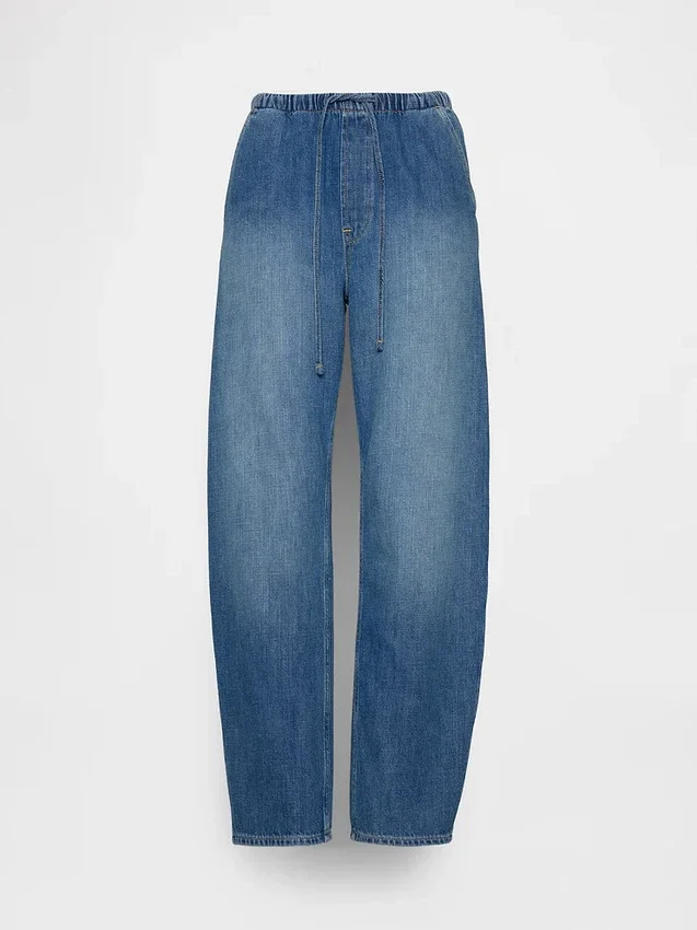 High Rise Easy Barrel-Jeans