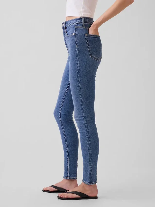 High Rise True Skinny-Jeans