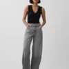 High Rise Ultrasoft Barrel-Jeans