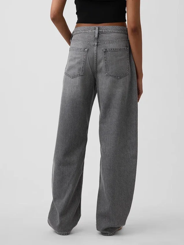 High Rise Ultrasoft Barrel-Jeans