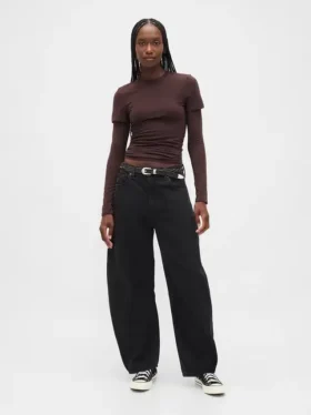 High Rise Ultrasoft Horseshoe-Jeans