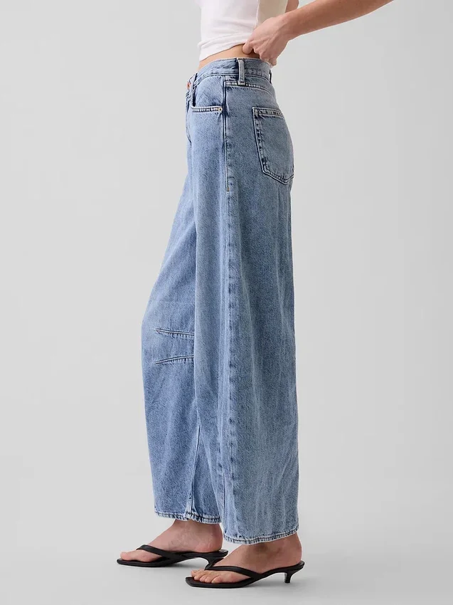 High Rise Ultrasoft Horseshoe-Jeans