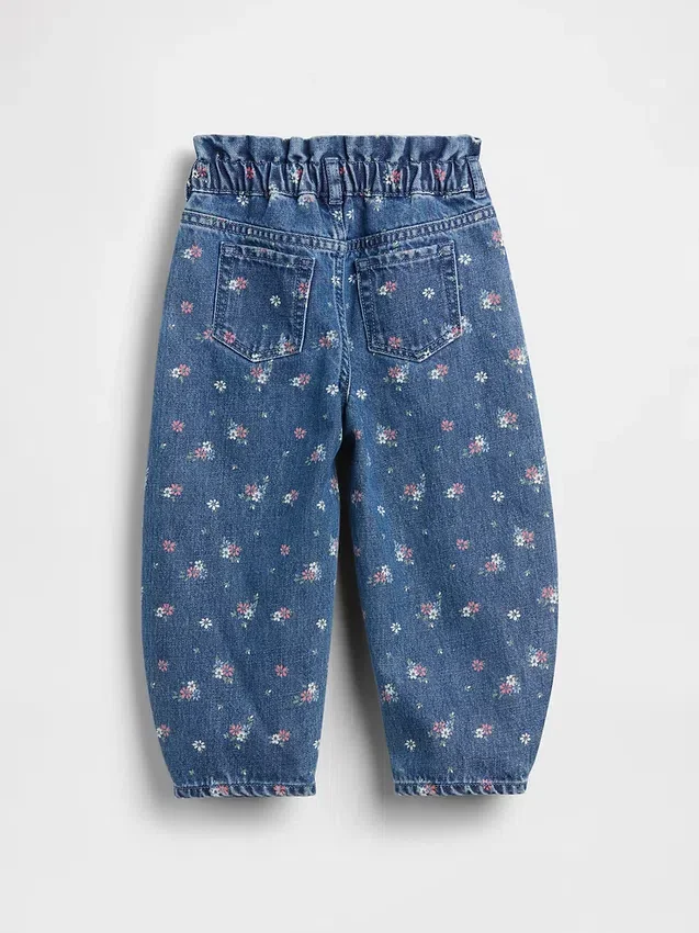 Horseshoe-jeans med blomstermønster for Baby og Småbarn