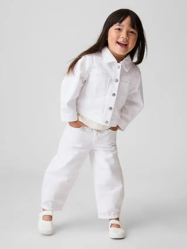 Horseshoe-jeans med hullkant for Baby og Småbarn