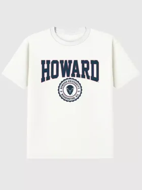 Howard University Collegiate Seal mørk grafisk T-skjorte