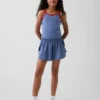 Hurtigtørkende løpeshorts med sommerfuglkant for barn