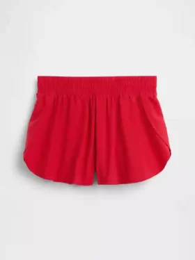 Hurtigtørkende løpeshorts med sommerfuglkant for barn