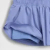 Hurtigtørkende løpeshorts med sommerfuglkant for barn