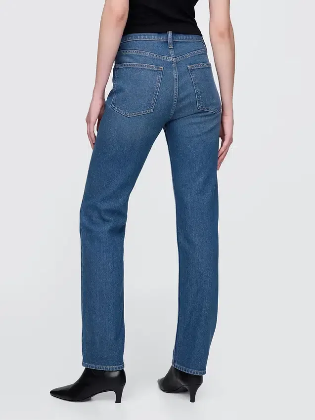 Høy midje, western-inspirerte, slanke, rette Jeans i 90-tallsstil