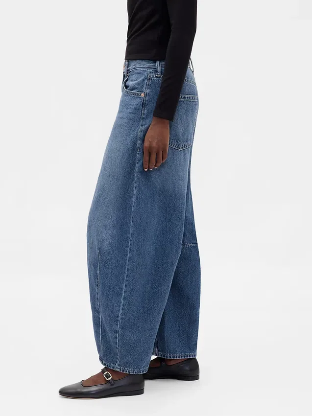 Høytaljede «Horseshoe»-Jeans