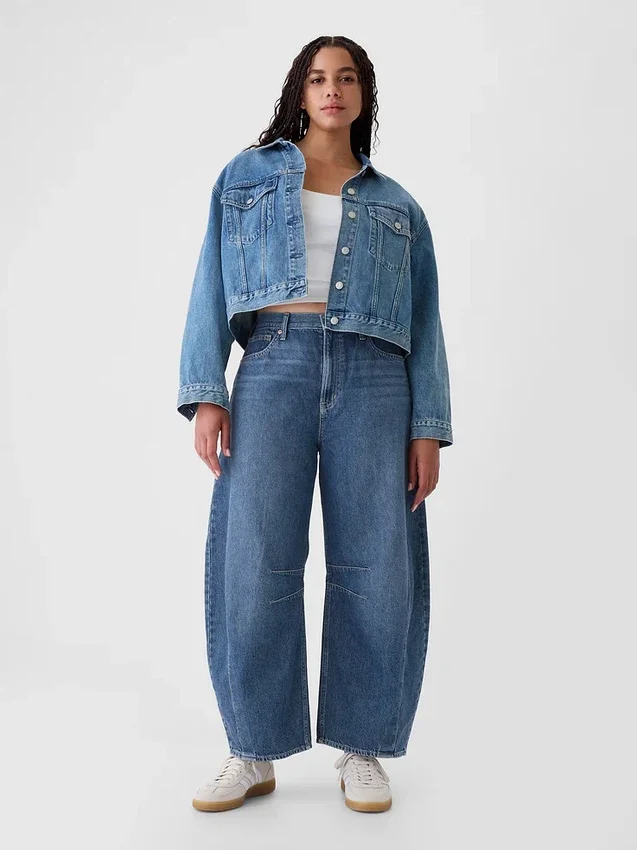 Høytaljede «Horseshoe»-Jeans