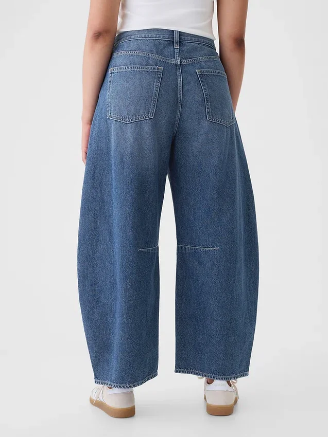 Høytaljede «Horseshoe»-Jeans