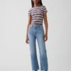 Høytaljede, slanke, rette cropped-Jeans i 90-tallsstil