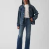 Høytaljede, slanke, rette cropped-Jeans i 90-tallsstil