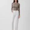 Høytaljede, slanke, rette cropped-Jeans i 90-tallsstil