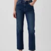 Høytaljede, slanke, rette cropped-Jeans i 90-tallsstil