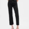 Høytaljede, slanke, rette cropped-Jeans i 90-tallsstil