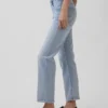 Høytaljede, slanke, rette cropped-Jeans i 90-tallsstil