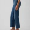 Høytaljede, slanke, rette cropped-Jeans i 90-tallsstil