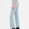 Høytaljede, slanke, rette cropped-Jeans i 90-tallsstil
