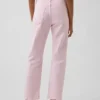 Høytaljede, slanke, rette cropped-Jeans i 90-tallsstil