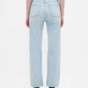Høytaljede, slanke, rette cropped-Jeans i 90-tallsstil