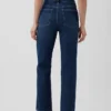 Høytaljede, slanke, rette cropped-Jeans i 90-tallsstil