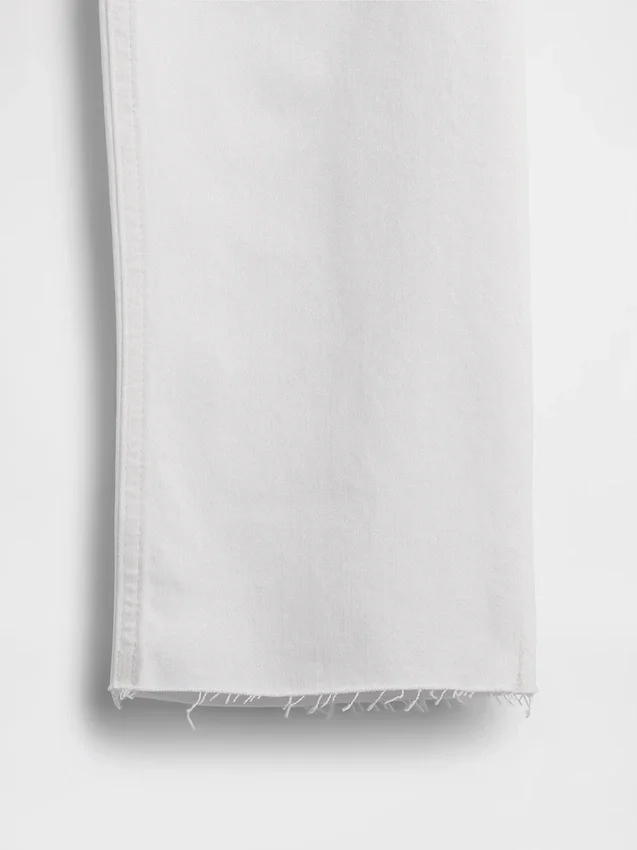 Høytaljede, slanke, rette cropped-Jeans i 90-tallsstil
