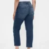 Høytaljede, slanke, rette cropped-Jeans i 90-tallsstil